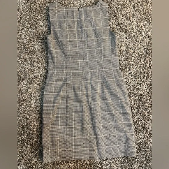 Talbots Windowpane Houndstooth Sheath Dress in Browns, Size 10P - Picture 2 of 9